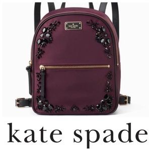 ❤️ Kate Spade Wilson Road Beaded Embellished Backpack